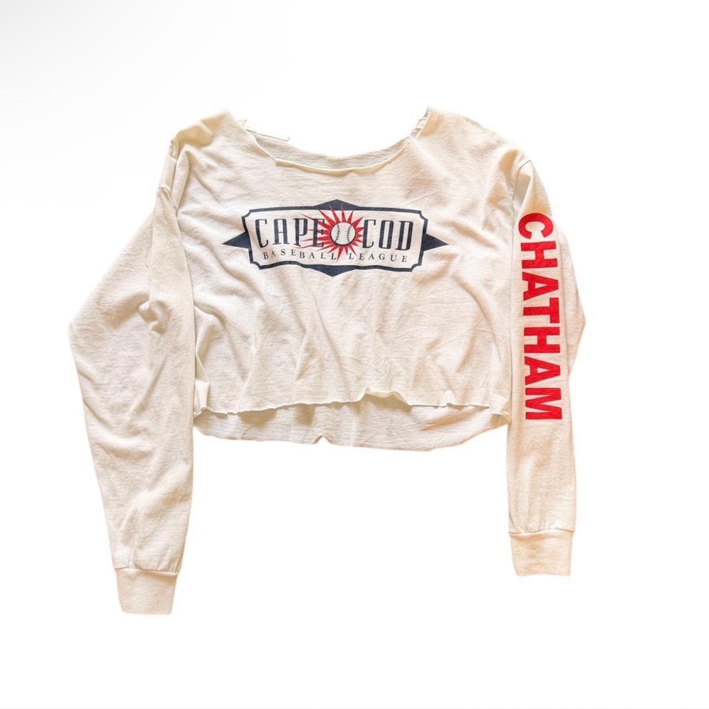 Cape Cod Baseball League Cropped Long sleeve Tee